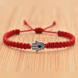 Hamsa hand red string bracelet